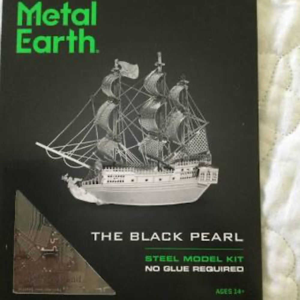 The Metal Earth 3D Metal Model Building Kit The Black Pearl No Glue Required